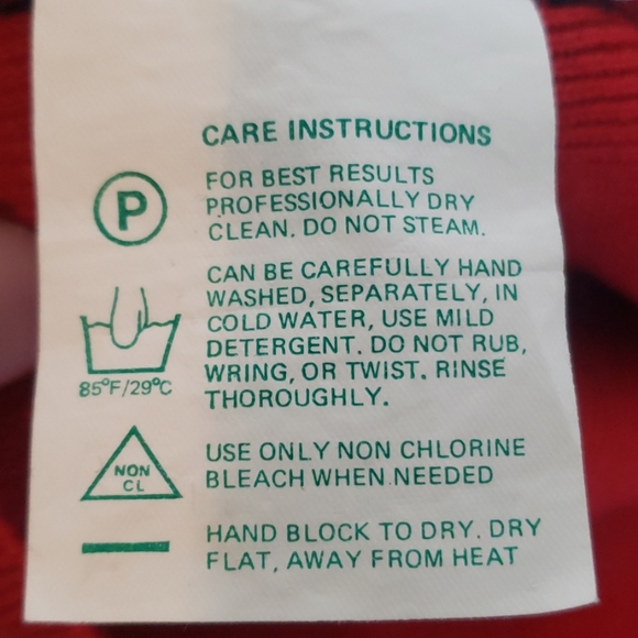 VTG Original Obermeyer Red & Black Turtleneck Snow Ski Sweater Size Large - Picture 5 of 6